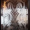 Cut-glass-panel Elegant acid etched pub window. Philomonic ,Liverpool