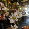 Flowers painted in Reverse on glass Flowers painted in Reverse on glass