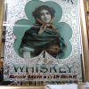 Victorian Glue Chipped Glass with pictorial painting.