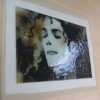 fused glass Michael Jackson fused glass Michael Jackson