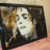 fused glass art Michael Jackson fused glass art Michael Jackson