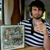 Sam Logan my (Nephew) in NZ, sampling both Whiskey and music
