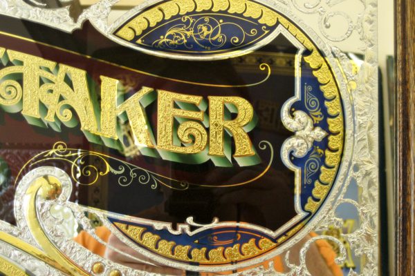 Gerald Whittaker Glass Sign