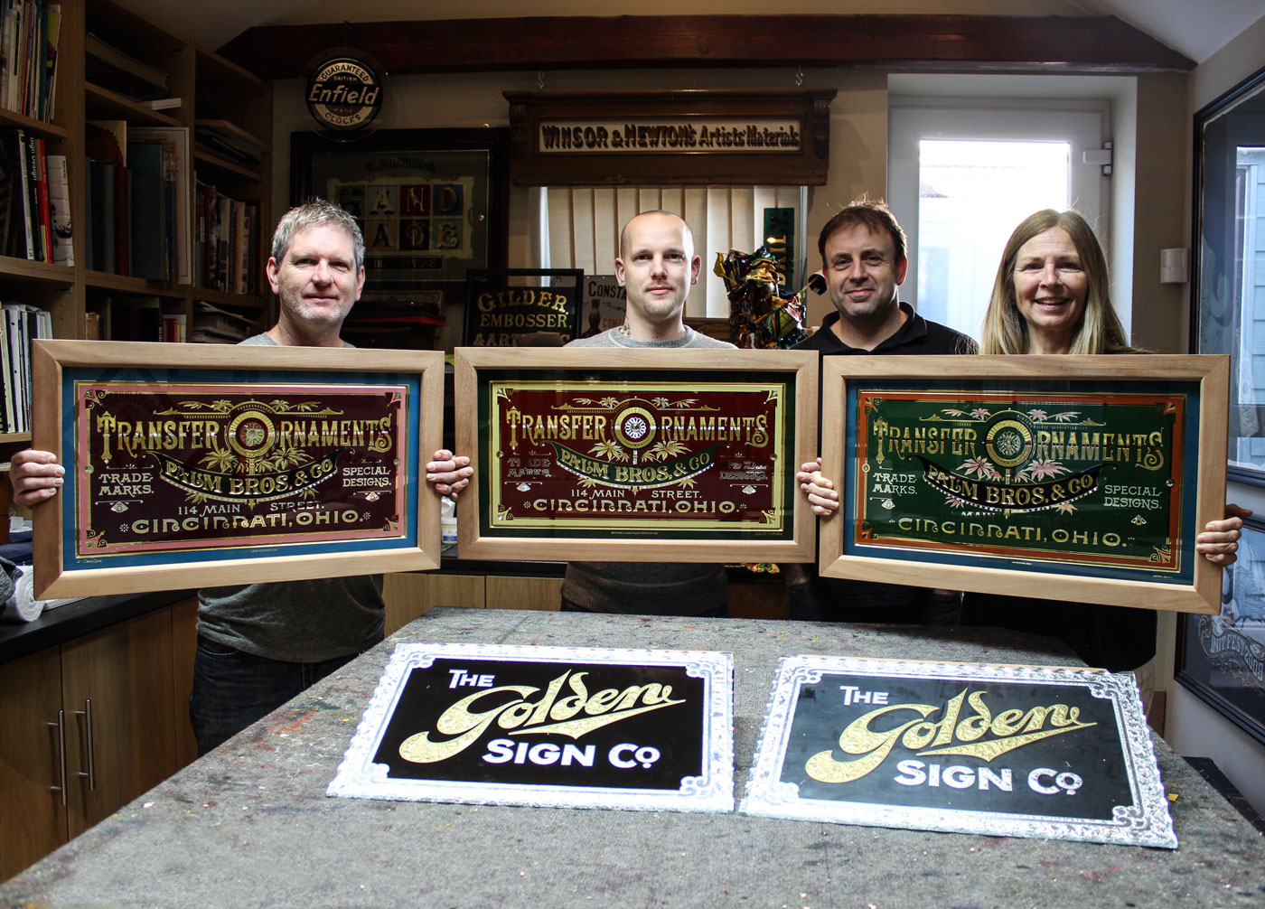 Glass Gilding workshop