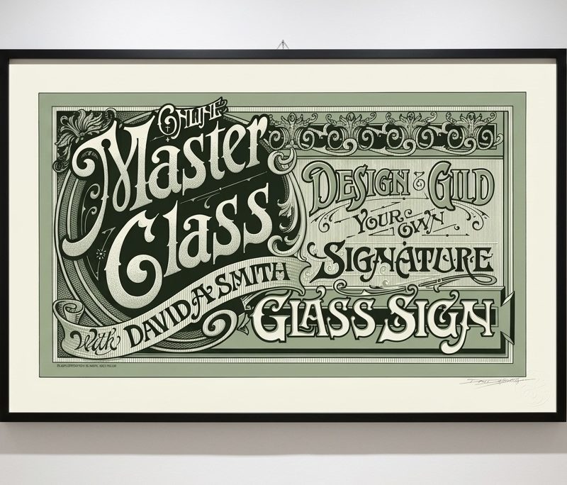 'Signature Glass Sign' - Limited Edition Screen Print