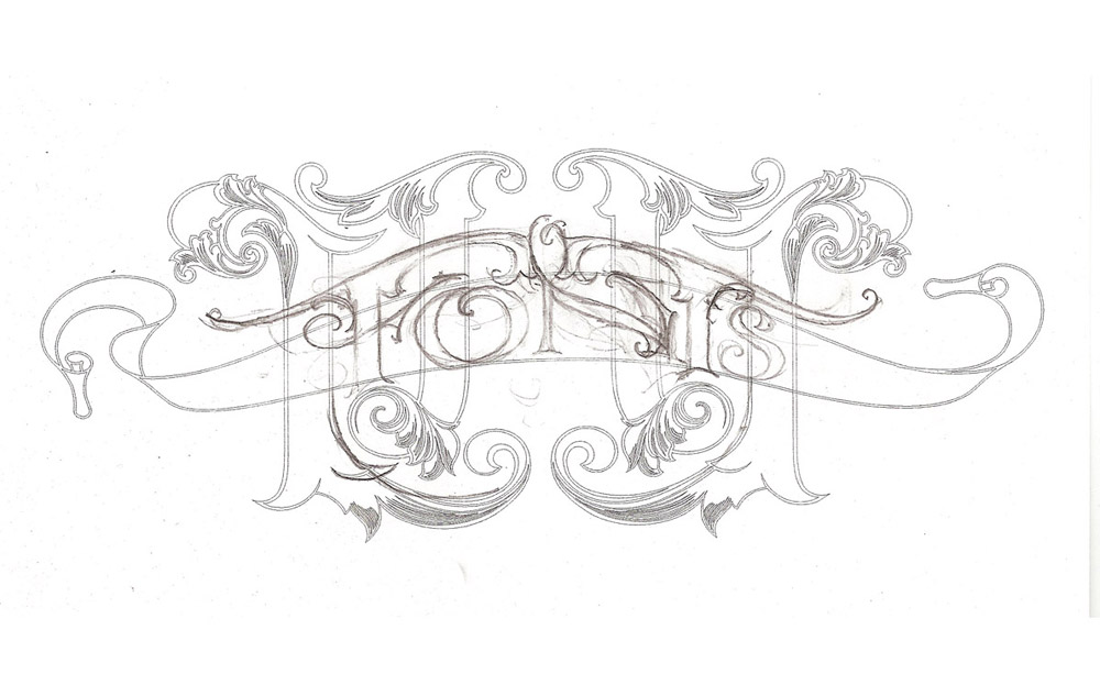 Letterhead Fonts Website Design - David Smith - Traditional Ornamental