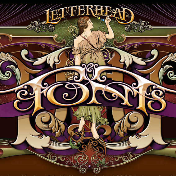 Letterhead Fonts Website Design - David Smith - Traditional Ornamental