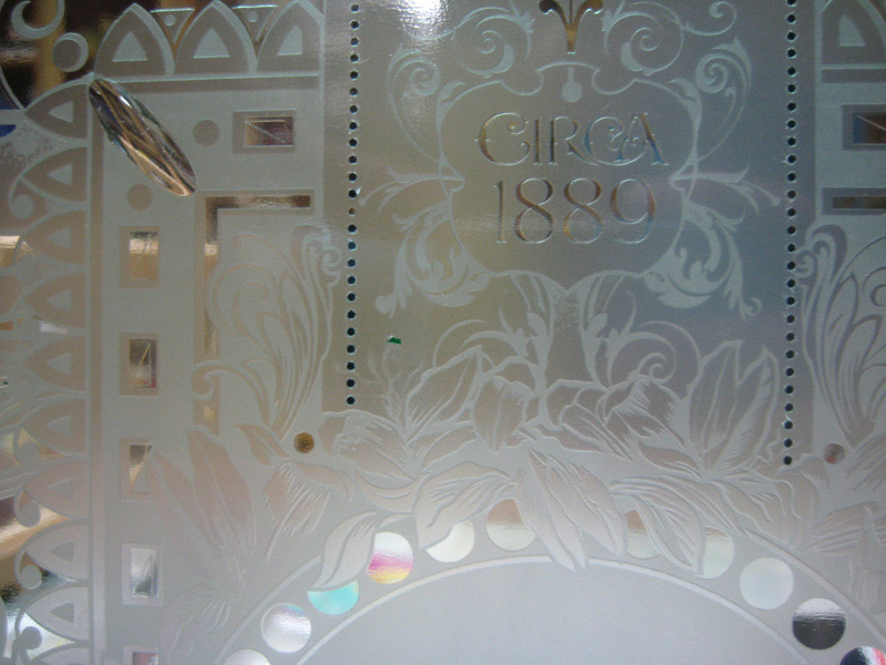 French Embossing David Smith Traditional Ornamental Glass Artist