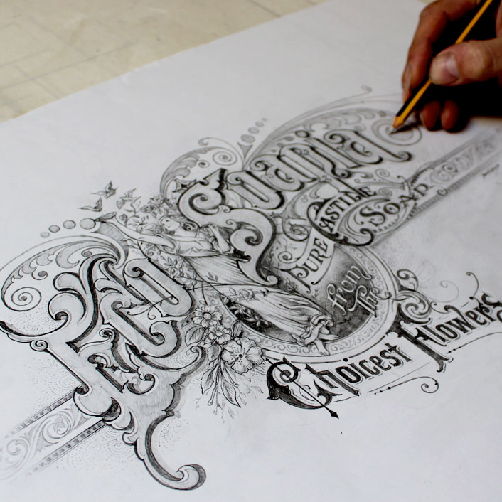 David Smith Lettering David Smith In Cursive