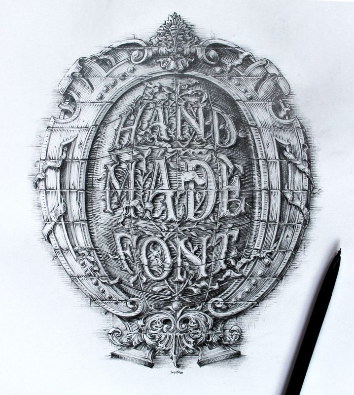 HAND MADE FONT - David Smith - Traditional Ornamental Glass Artist