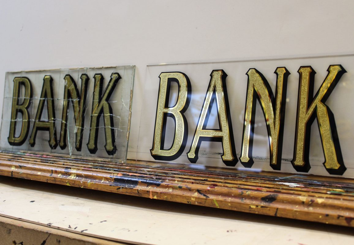 Victorian Bank Lettering - David Smith - Traditional Ornamental Glass ...