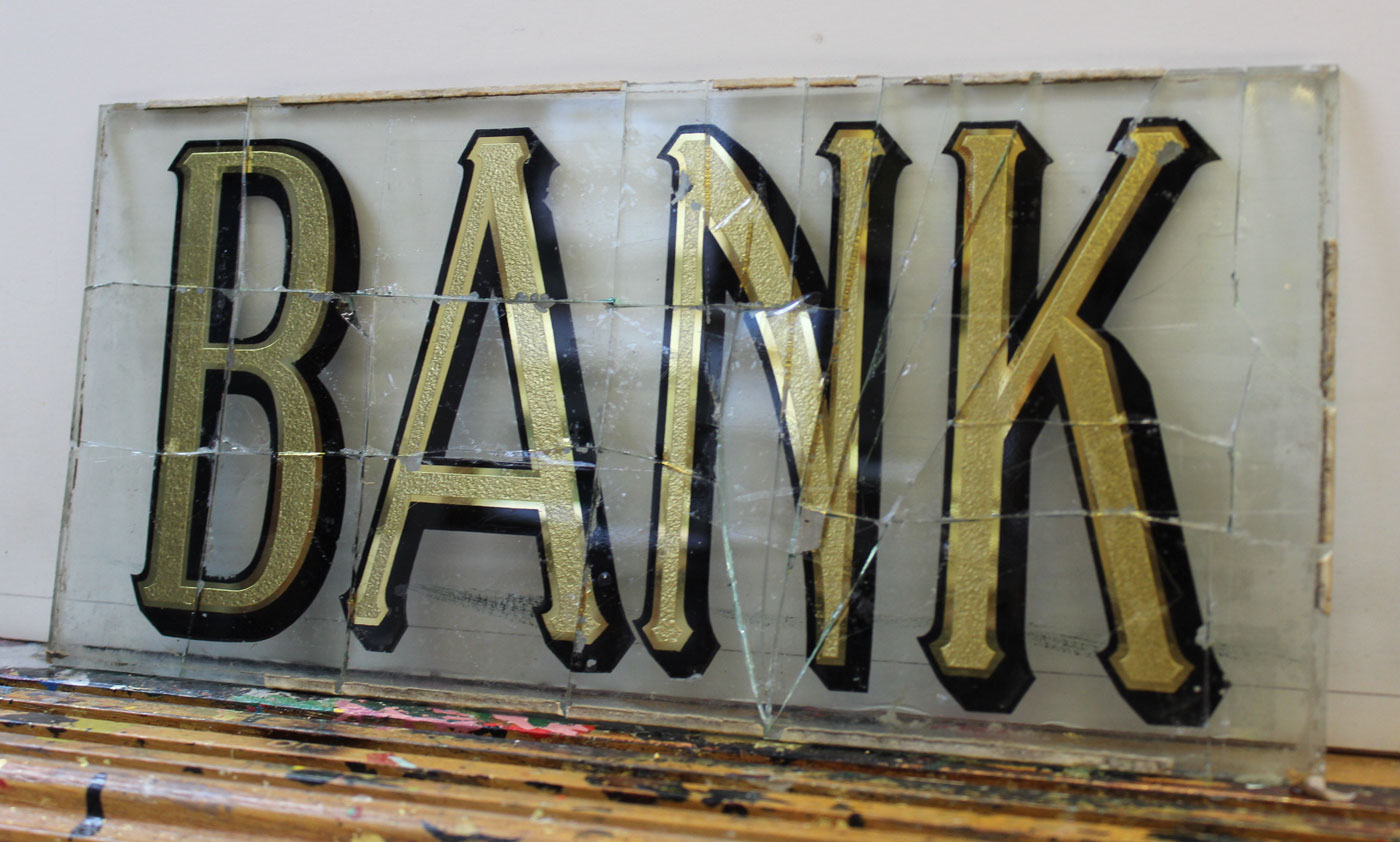 David Smith Lettering Victorian Bank Lettering - David Smith - Traditional Ornamental Glass ...